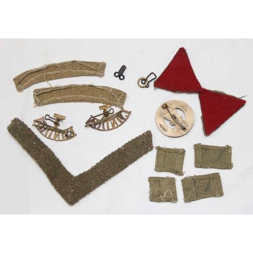 1428 - Qty of assorted WW2 period fabric patches and badges mainly relating to the Home Guard to inc an Eco... 