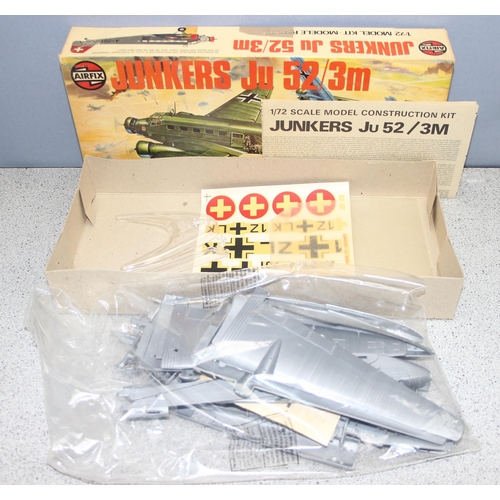 1546 - Airfix model kits, Series 5 1/72 scale Junkers Ju 52/3m 05008-9 model kit in box, unchecked for comp... 