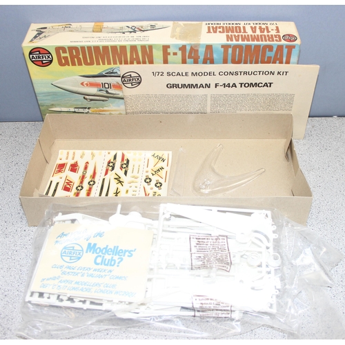 1548 - Airfix model kits, Series 5 1/72 scale Grumman F-14A Tomcat 5013-1 model kit in box, unchecked for c... 