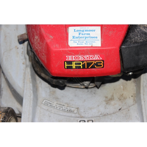 311 - Honda HR173 petrol lawn mower with box