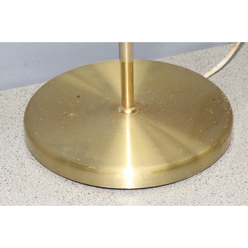 265 - Vintage brass standard lamp, approx 122cm high