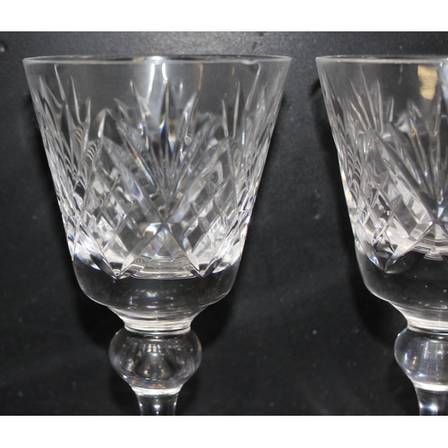 1691 - A set of 6 Royal Brierley crystal small wine glasses, each approx 12cm tall