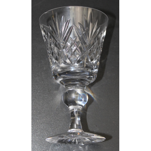 1691 - A set of 6 Royal Brierley crystal small wine glasses, each approx 12cm tall