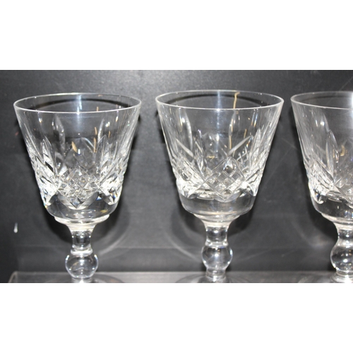 1693 - 12 assorted drinking glasses, 7 x 12cm wine glasses and 5 x 9cm tumblers, believed to be Stuart Crys... 