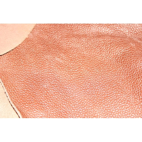 216 - Brown leather/hide, approx 2mm thick, 140 x 125cm at widest points