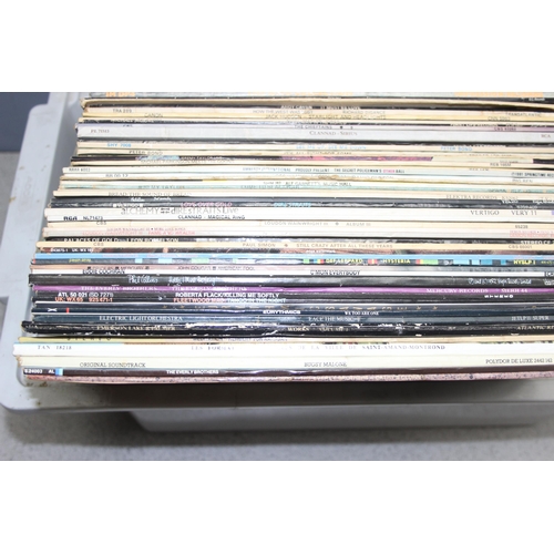 605 - Qty of LP vinyl records to incl Dire Straits, Phil Collins, Fleetwood Mac, ELO etc