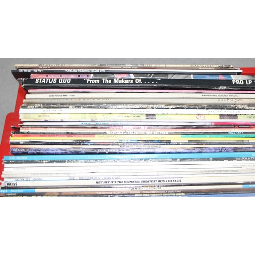 606 - Qty of LP vinyl records to incl Queen, The Stranglers, Rolling Stones, Elton John etc