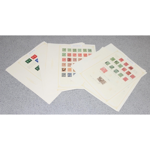 546 - Stamps - GB GV/GVI Mint & Used on leaves