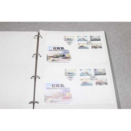 547 - Stamps - Guernsey 104 FDCs (normally 2 of each), unaddressed