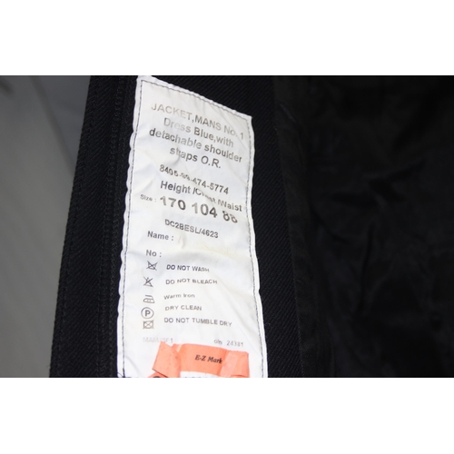 1422 - A post WW2 period British military officers dress uniform, trousers and shirt