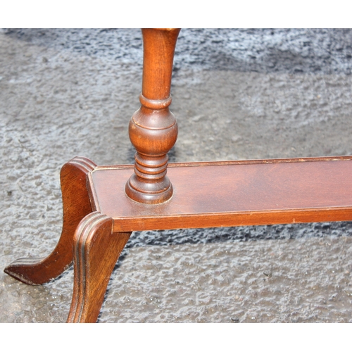 108 - An unusual vintage mahogany wine table with pie crust edge, approx 110cm wide x 57cm deep x 74cm tal... 