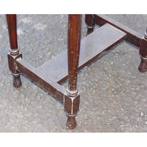 45 - Vintage mahogany side table, approx 52cm W x 37cm D x 67cm H