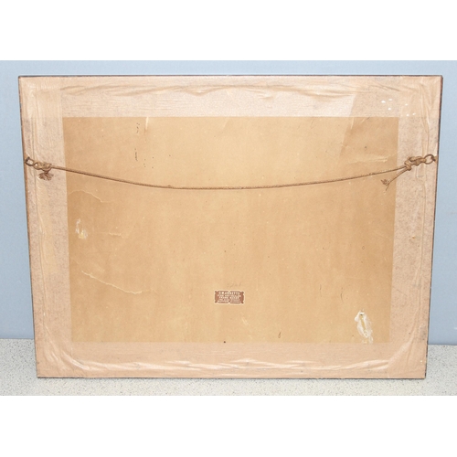 461 - Framed original watercolour of a Grecian scene, indistinctly signed bottom right, approx 53cm x 40cm