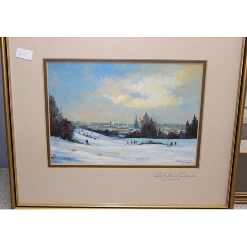 444 - 4 assorted Oxford related prints to inc an antique print of Oxford University Press by N. Whitlock