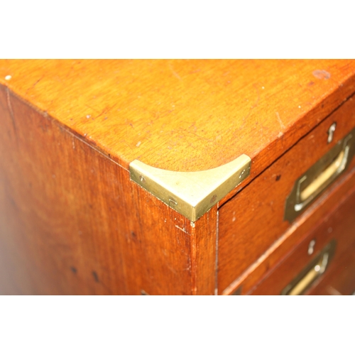 1 - A 19th century 2 part military campaign chest made by Army & Navy CSL (Army & Navy Store Co-Operativ... 