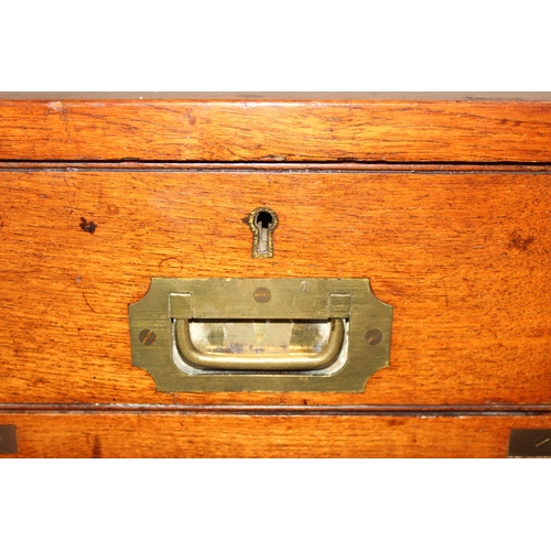 1 - A 19th century 2 part military campaign chest made by Army & Navy CSL (Army & Navy Store Co-Operativ... 