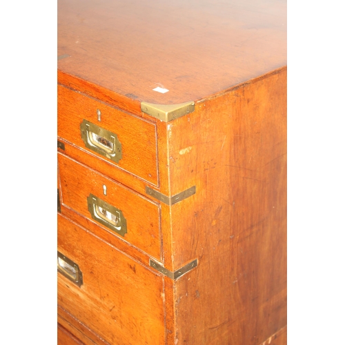 1 - A 19th century 2 part military campaign chest made by Army & Navy CSL (Army & Navy Store Co-Operativ... 