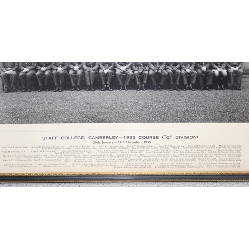 1402 - 2 post WW2 period Regimental military photographs, approx 38cm x 33cm