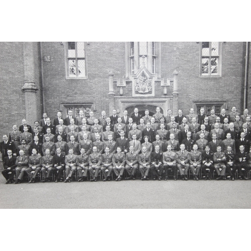 1402 - 2 post WW2 period Regimental military photographs, approx 38cm x 33cm