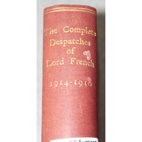 1408 - 2 military related books, The Complete Despatches of Lord French 1914-16 & Historical Record of the ... 