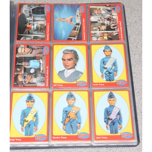 1502 - Qty of trading cards in albums to include Carlton Captain Scarlett and Thunderbirds