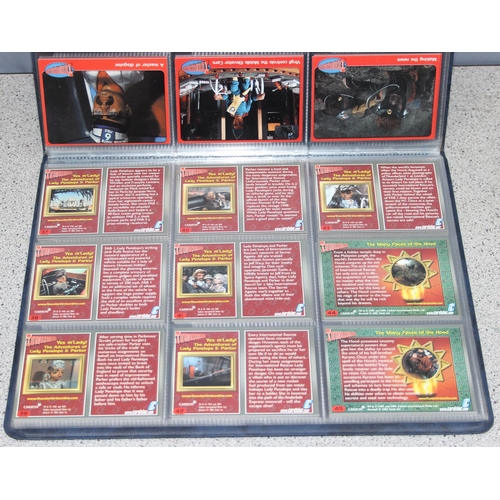 1502 - Qty of trading cards in albums to include Carlton Captain Scarlett and Thunderbirds