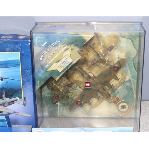 1506 - 5 boxed Corgi Battle of Britain diecast models of military aeroplanes