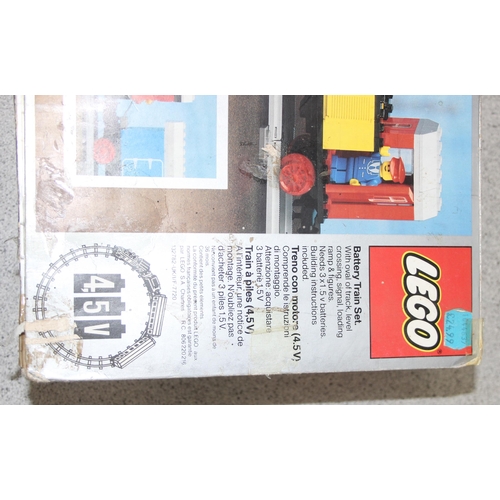 1507 - A vintage Lego 7720 train set and a 7851 track set, both boxed, unchecked for completeness