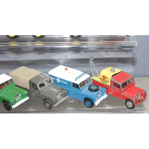 1514 - Qty of assorted toy vehicles mainly Land Rovers to inc Dinky & Corgi