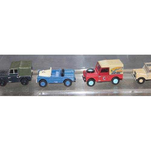 1517 - Qty of assorted small toy vehicles mainly Land Rovers to inc Oxford & Benbros