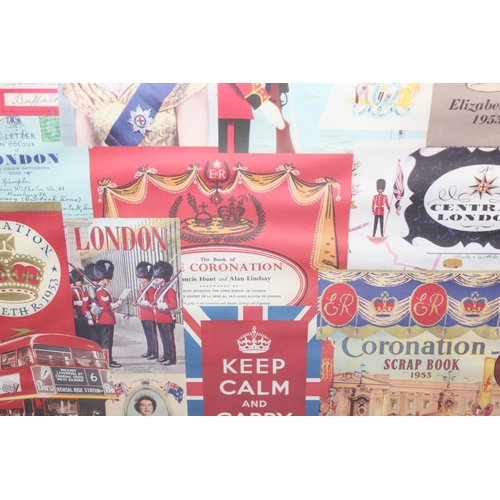 428 - Retro style London advertising display poster, approx 51cm W x 70cm H