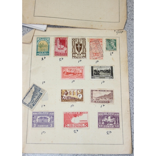 505 - Qty of assorted stamps and other ephemera to inc some interesting Queen Victoria Queensland stamps, ... 