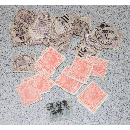 505 - Qty of assorted stamps and other ephemera to inc some interesting Queen Victoria Queensland stamps, ... 