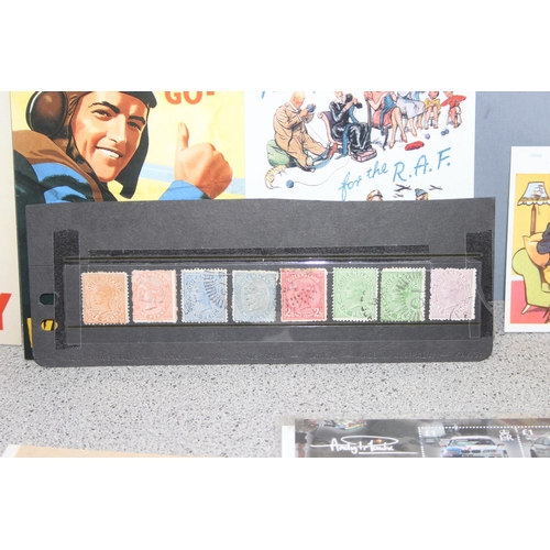 505 - Qty of assorted stamps and other ephemera to inc some interesting Queen Victoria Queensland stamps, ... 