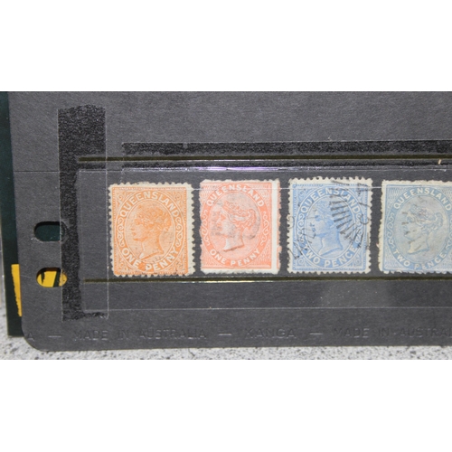 505 - Qty of assorted stamps and other ephemera to inc some interesting Queen Victoria Queensland stamps, ... 