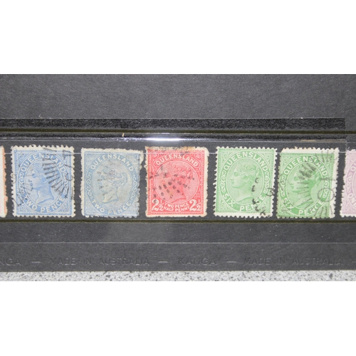 505 - Qty of assorted stamps and other ephemera to inc some interesting Queen Victoria Queensland stamps, ... 