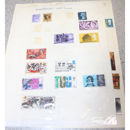 510 - Qty of mainly pre-decimal GB stamps on sheets