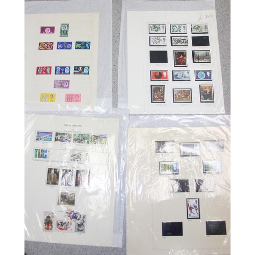 510 - Qty of mainly pre-decimal GB stamps on sheets