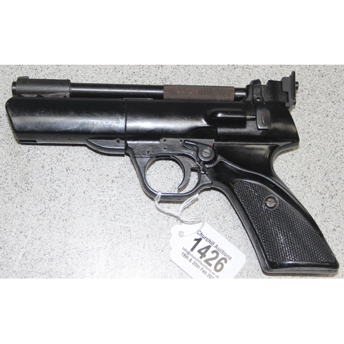 A vintage Webley Tempest .22 air pistol