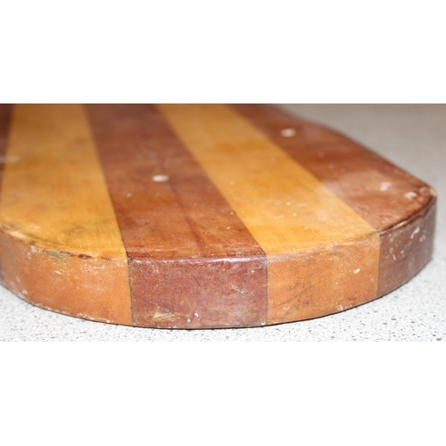 282 - Vintage centre board and rudder, possibly from a racing dinghy, largest approx. 135cm x 45cm