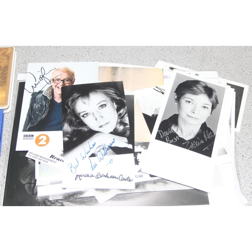 513 - Qty of signed photographs, to incl Helena Bonham Carter, Sue Holderness (Marlene, Only Fools and Hor... 