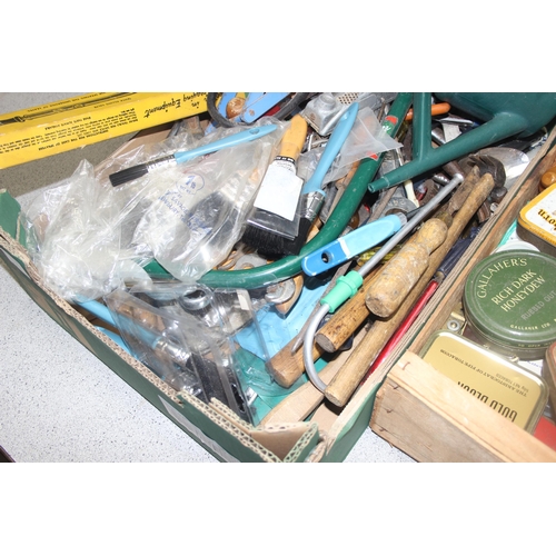 808 - A large qty of assorted vintage tools and fixings