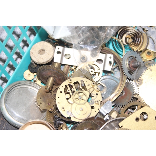 1316 - Qty of vintage clock/watch repair spare parts