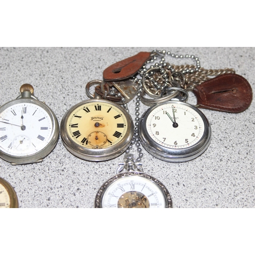 1318 - 6 assorted vintage pocket watches