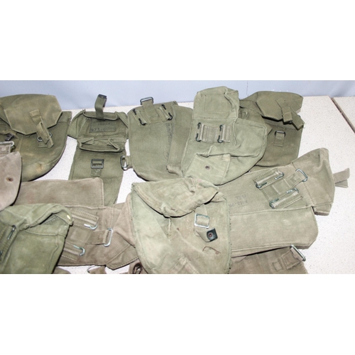 1438 - 18 x 1958 pattern army webbing to incl ammo pouches