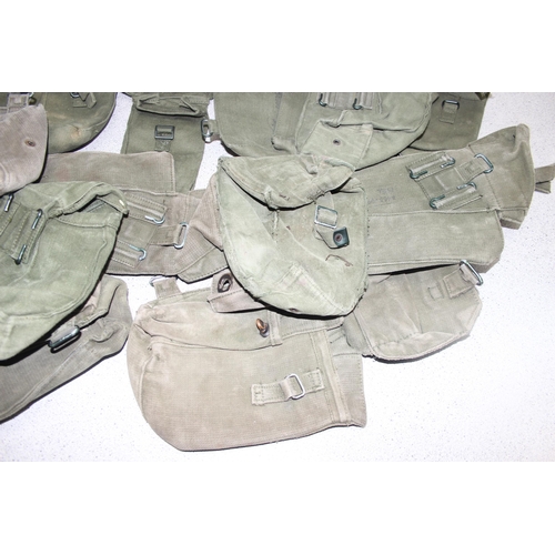 1438 - 18 x 1958 pattern army webbing to incl ammo pouches