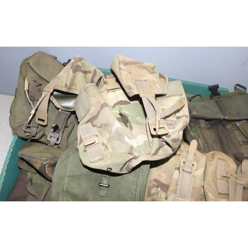 1440 - 15 x 20th century military webbing items to incl ammo pouches