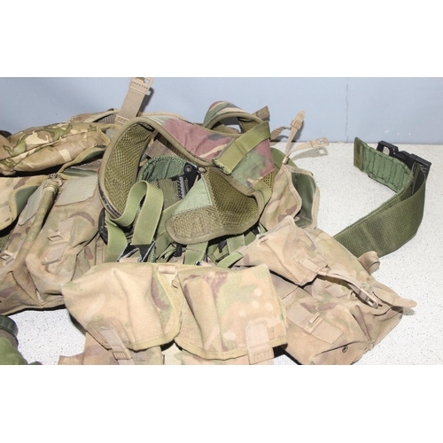 1444 - Qty of 20th century military webbing to incl belts, pouches, etc