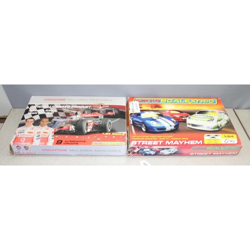 1531 - 2 x Micro Scalextric sets to incl Street Mayhem and McLaren Mercedes