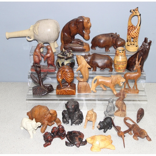 1763 - Qty of misc items to incl an interesting elephant ceramic money box, and other ornaments, mostly ani... 